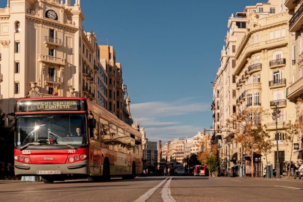El precio del autobús en Valencia hasta el 31 de diciembre de 2023